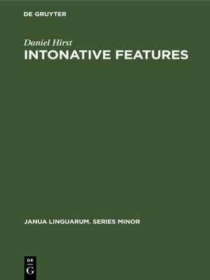 cover image of Intonative Features
